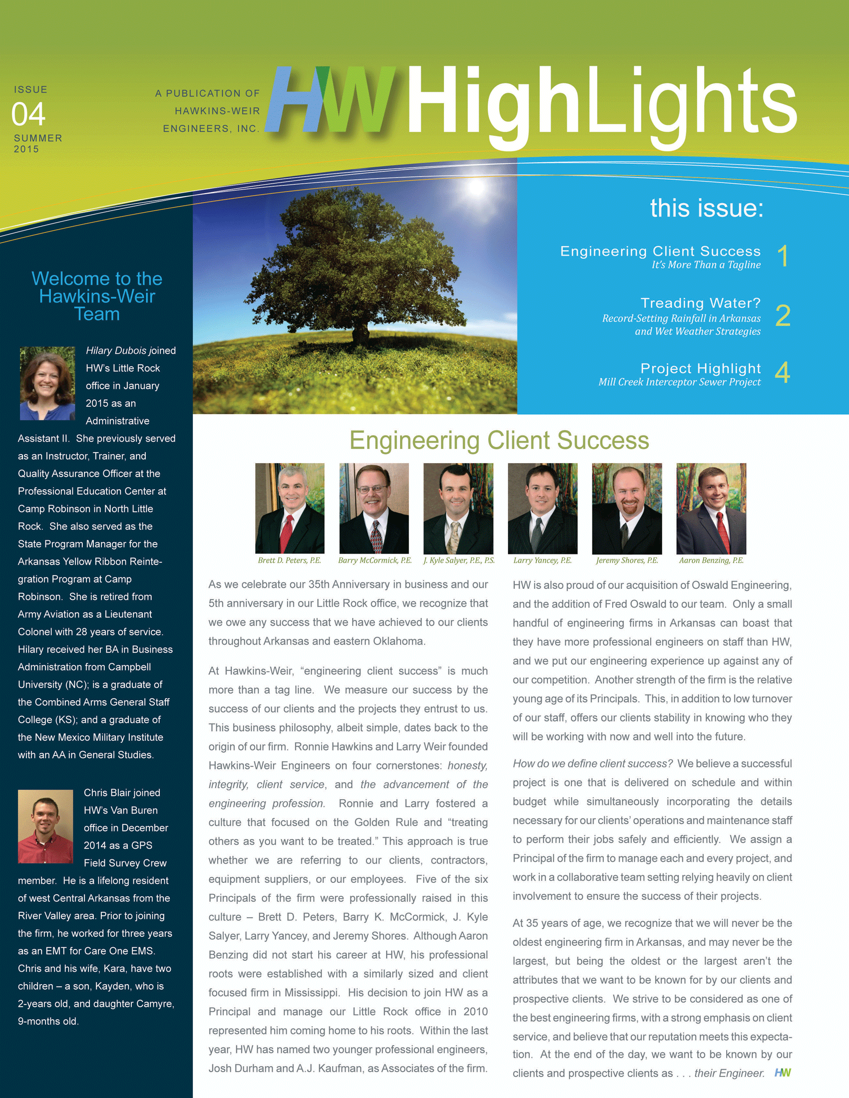 HW Newsletter Summer 2015