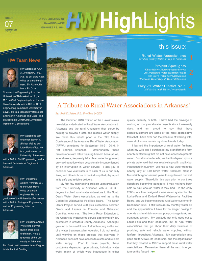 HW Newsletter Summer 2016